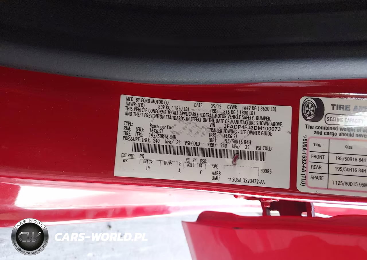 2013 Ford Fiesta Titanium VIN:3FADP4FJ3DM100073 - 9