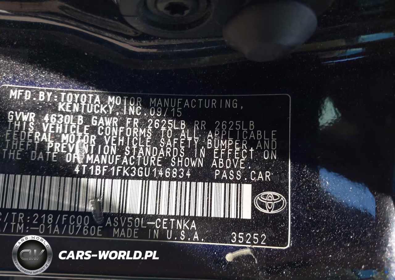 2016 Toyota Camry Le VIN:4T1BF1FK3GU146834 - 9