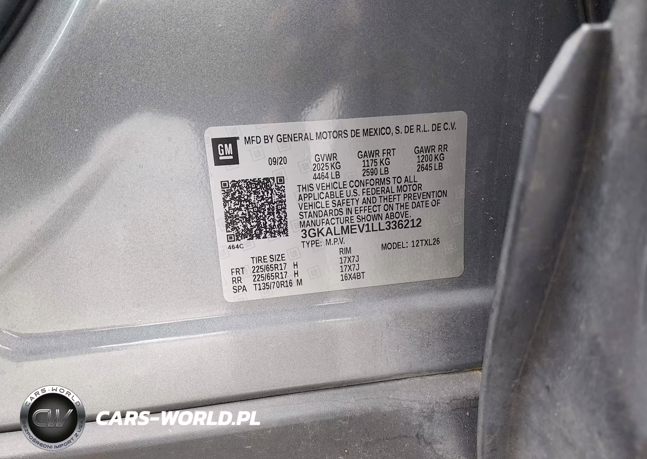 2020 GMC Terrain Fwd Sle VIN:3GKALMEV1LL336212 - 9