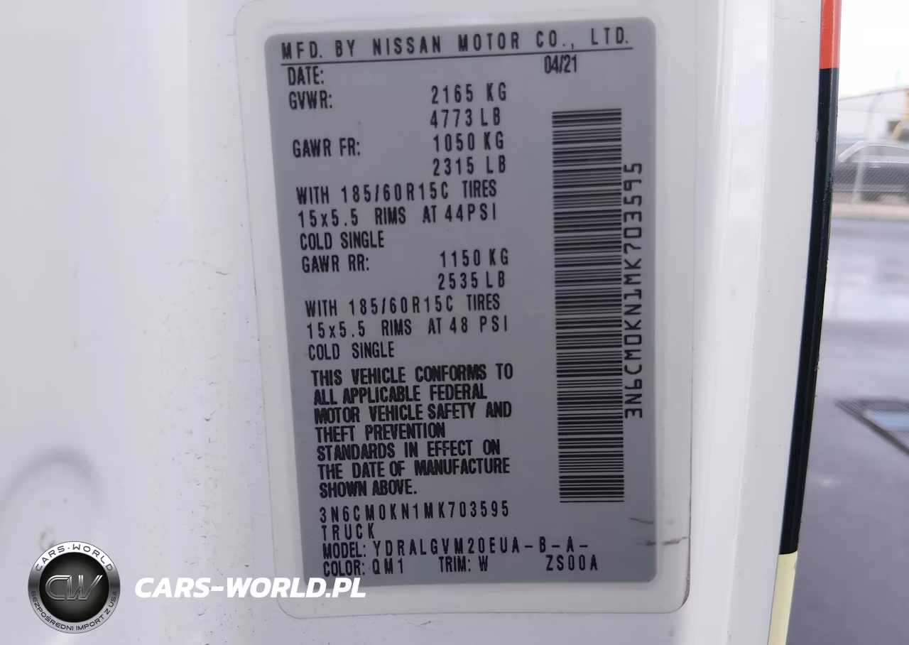 2021 Nissan Nv200 Cargo Sv Xtronic Cvt VIN:3N6CM0KN1MK703595 - 9