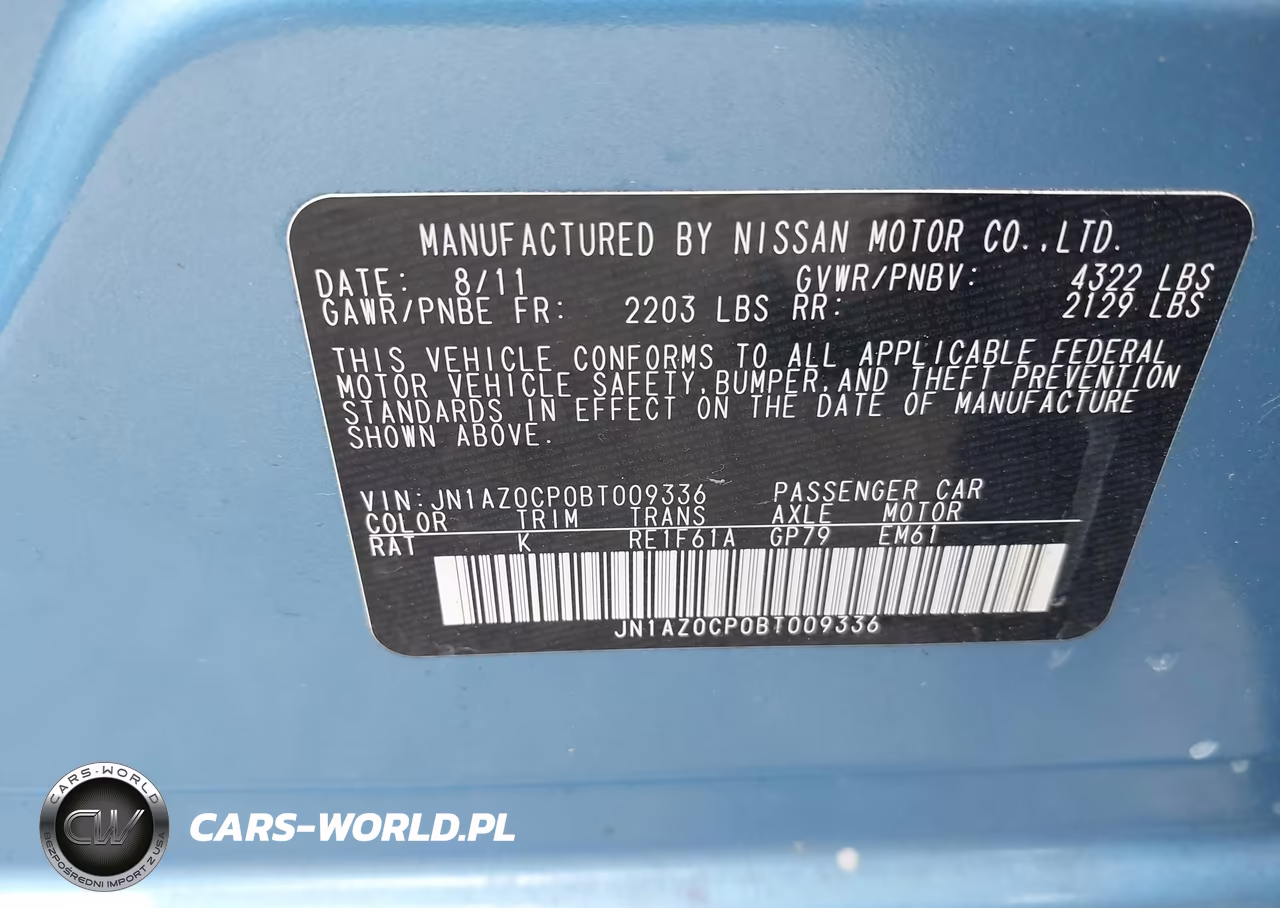 2011 Nissan Leaf Sl VIN:JN1AZ0CP0BT009336 - 9