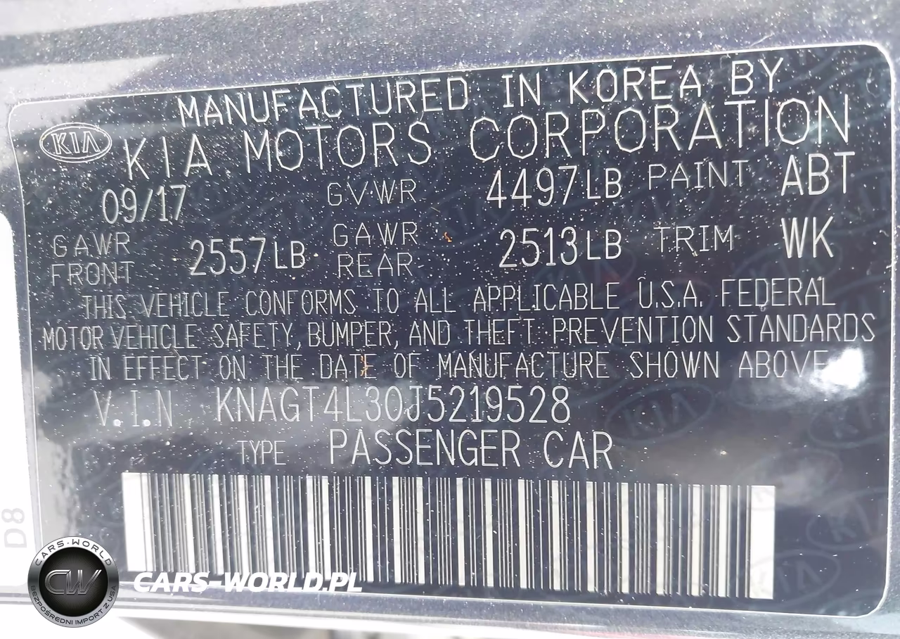 2018 Kia Optima Lx VIN:KNAGT4L30J5219528 - 9
