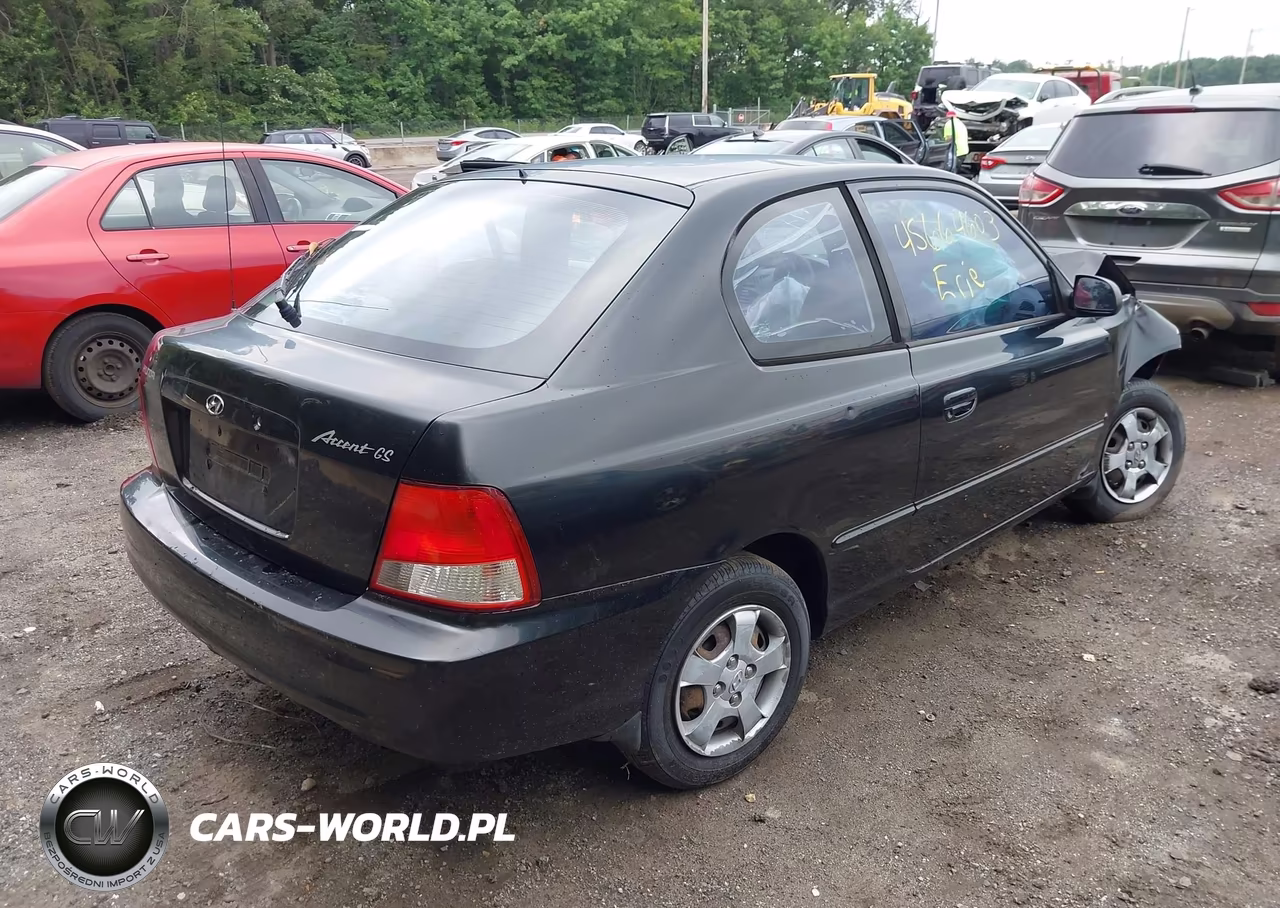 2001 Hyundai Accent Gs VIN:KMHCG35C81U156404 - 4