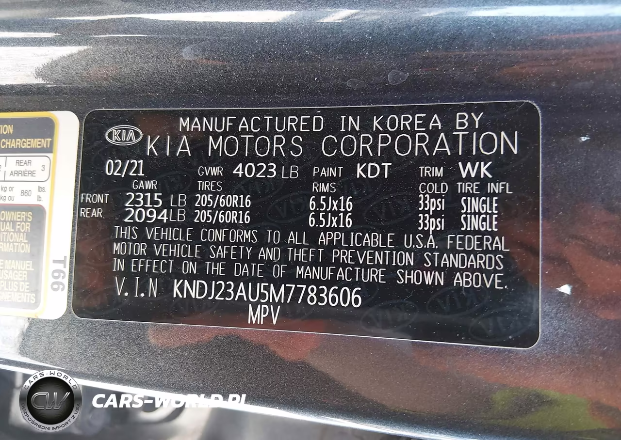 2021 Kia Soul S VIN:KNDJ23AU5M7783606 - 9