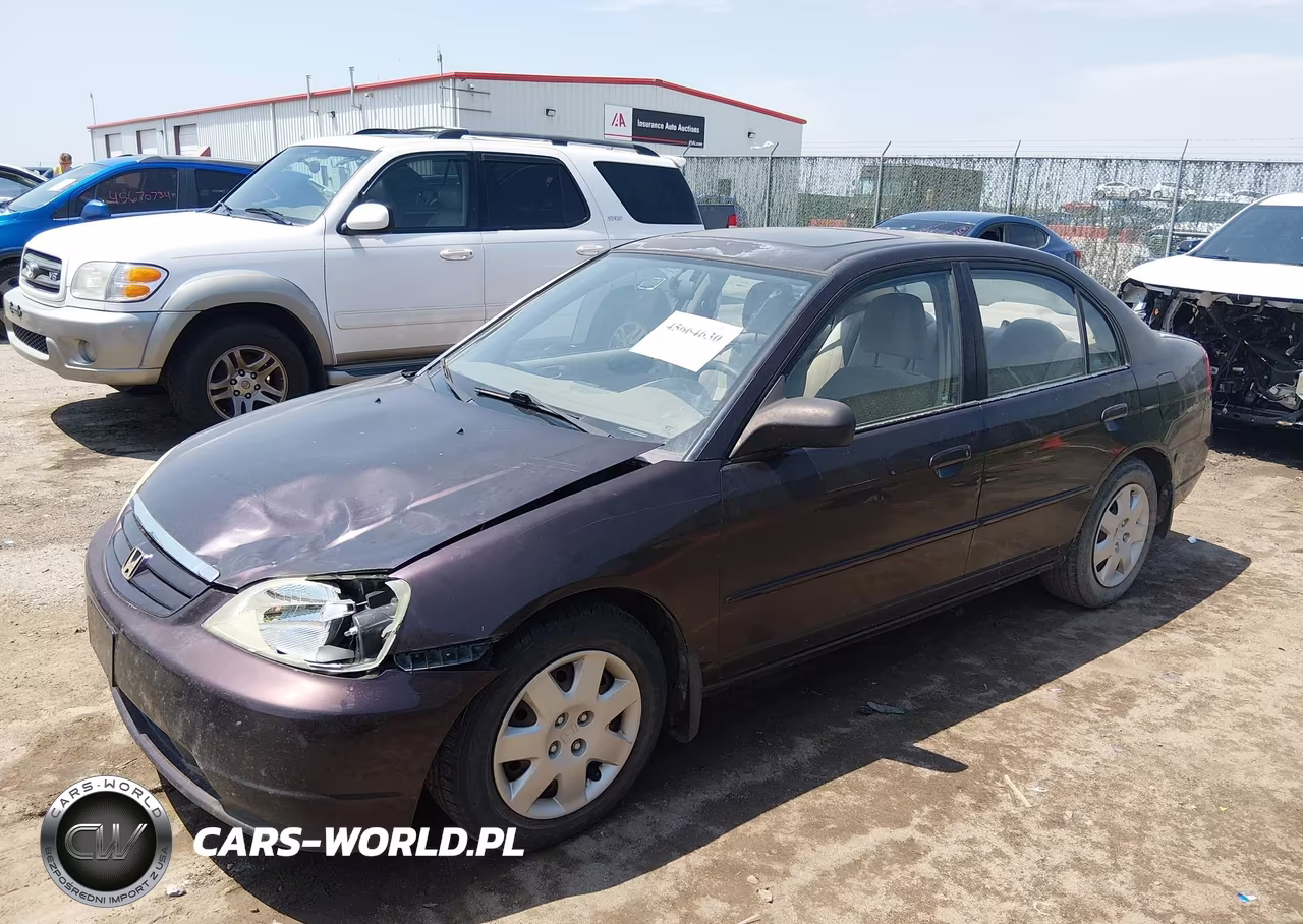 2001 Honda Civic Ex VIN:2HGES25771H518574 - 2