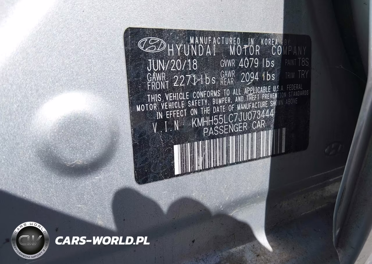 2018 Hyundai Elantra Gt Sport VIN:KMHH55LC7JU073444 - 9