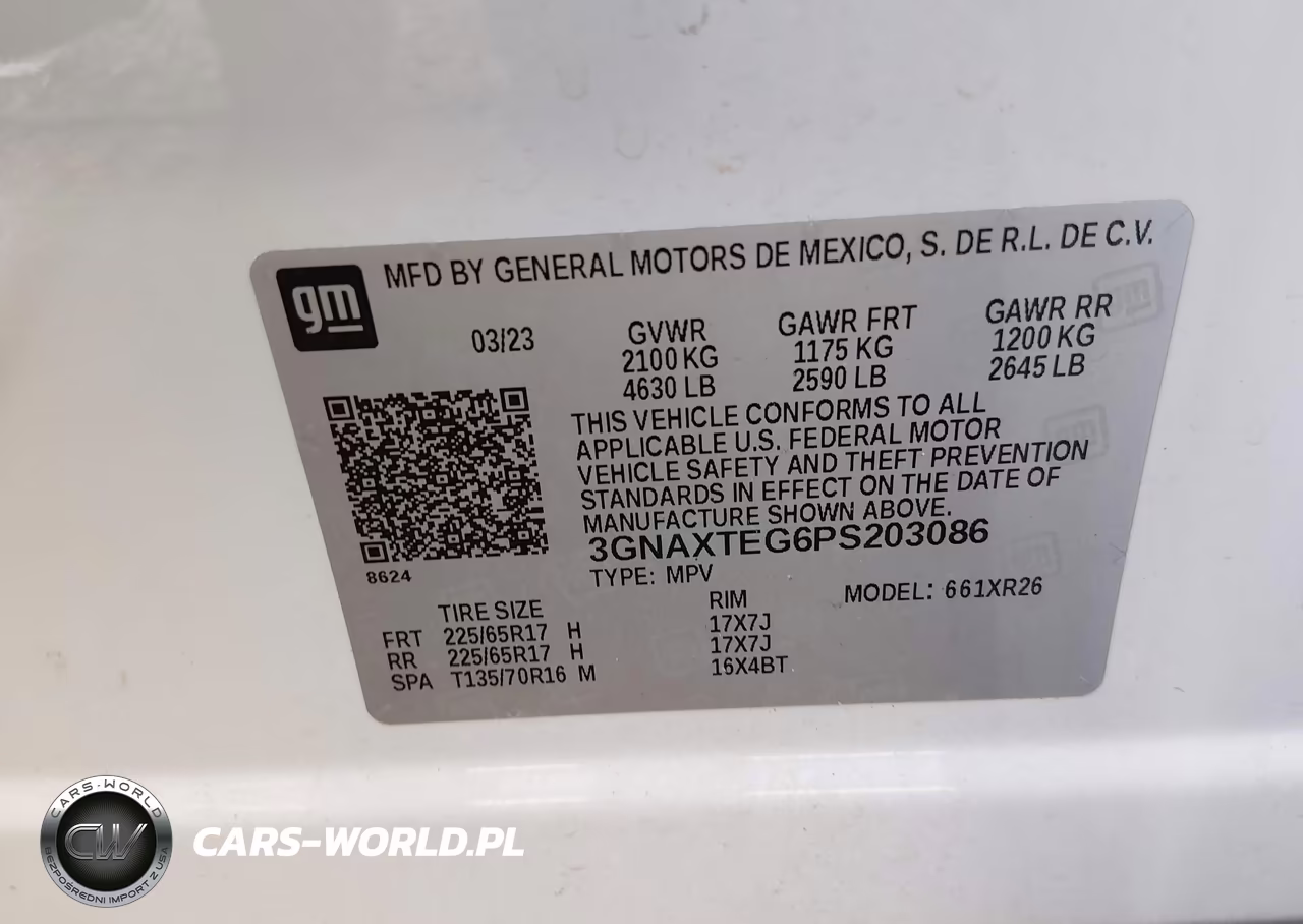 2023 Chevrolet Equinox Awd 2Fl VIN:3GNAXTEG6PS203086 - 9