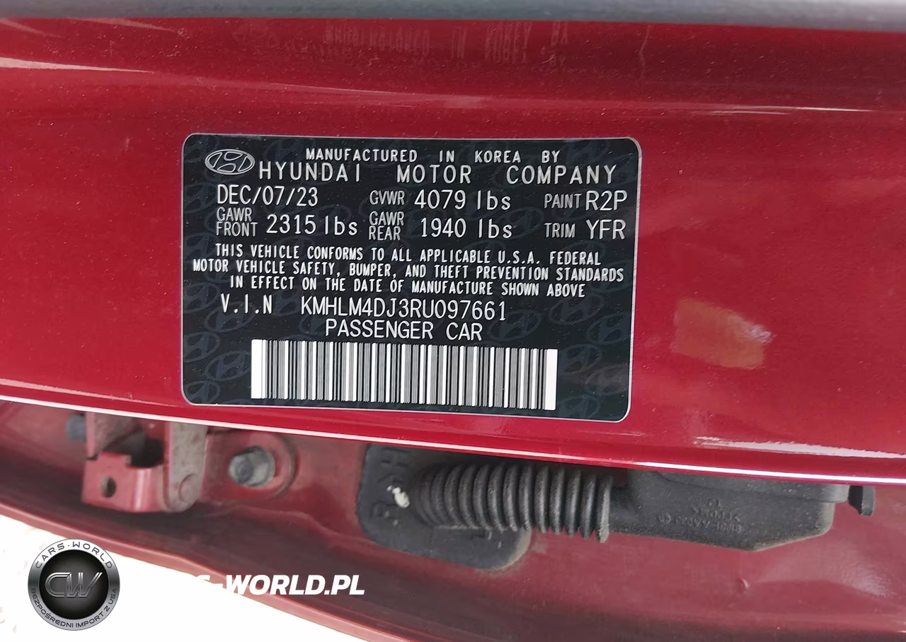 2024 Hyundai Elantra Hybrid Blue VIN:KMHLM4DJ3RU097661 - 9