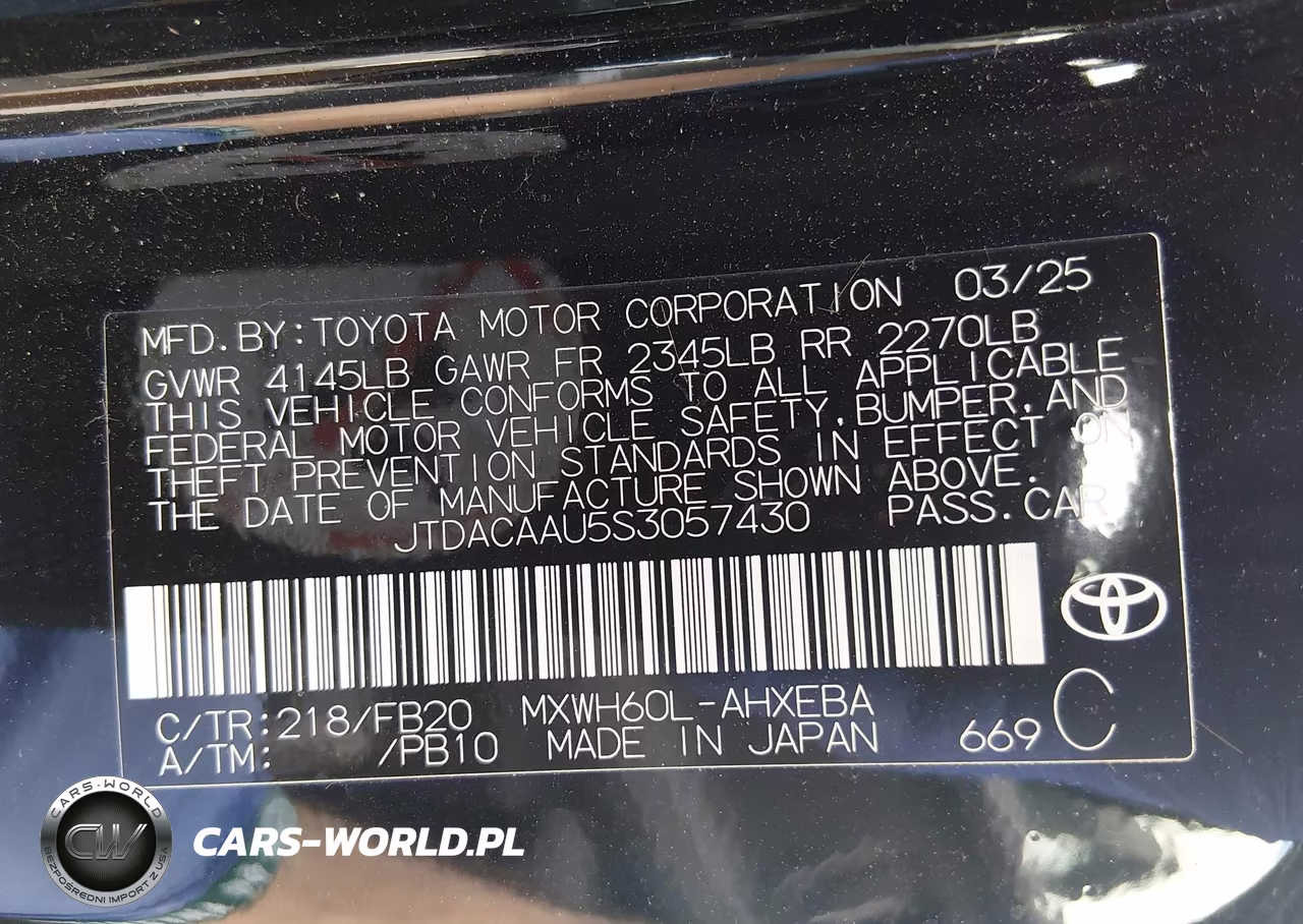 2025 Toyota Prius Le VIN:JTDACAAU5S3057430 - 9