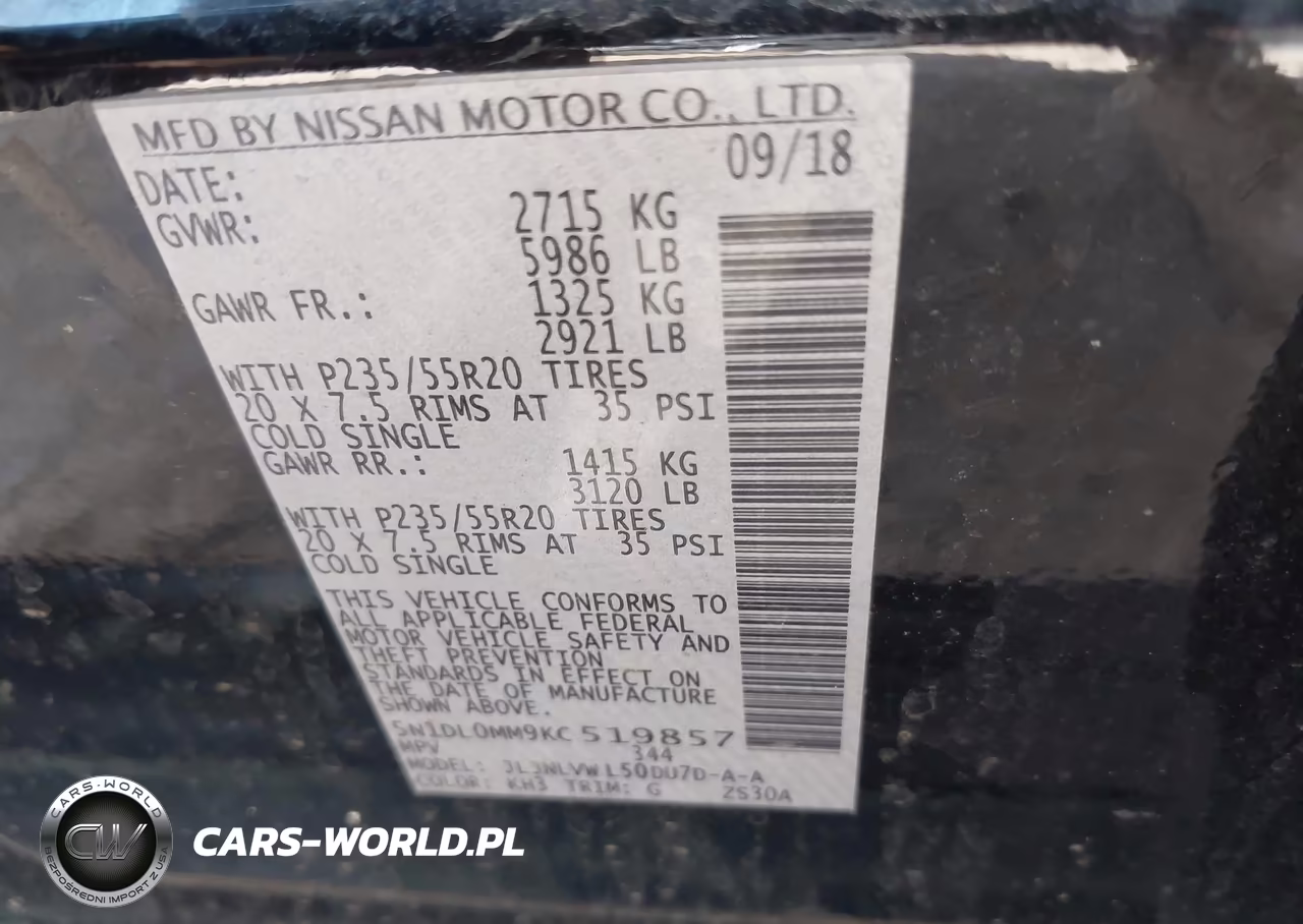 2019 Infiniti Qx60 Luxe VIN:5N1DL0MM9KC519857 - 9