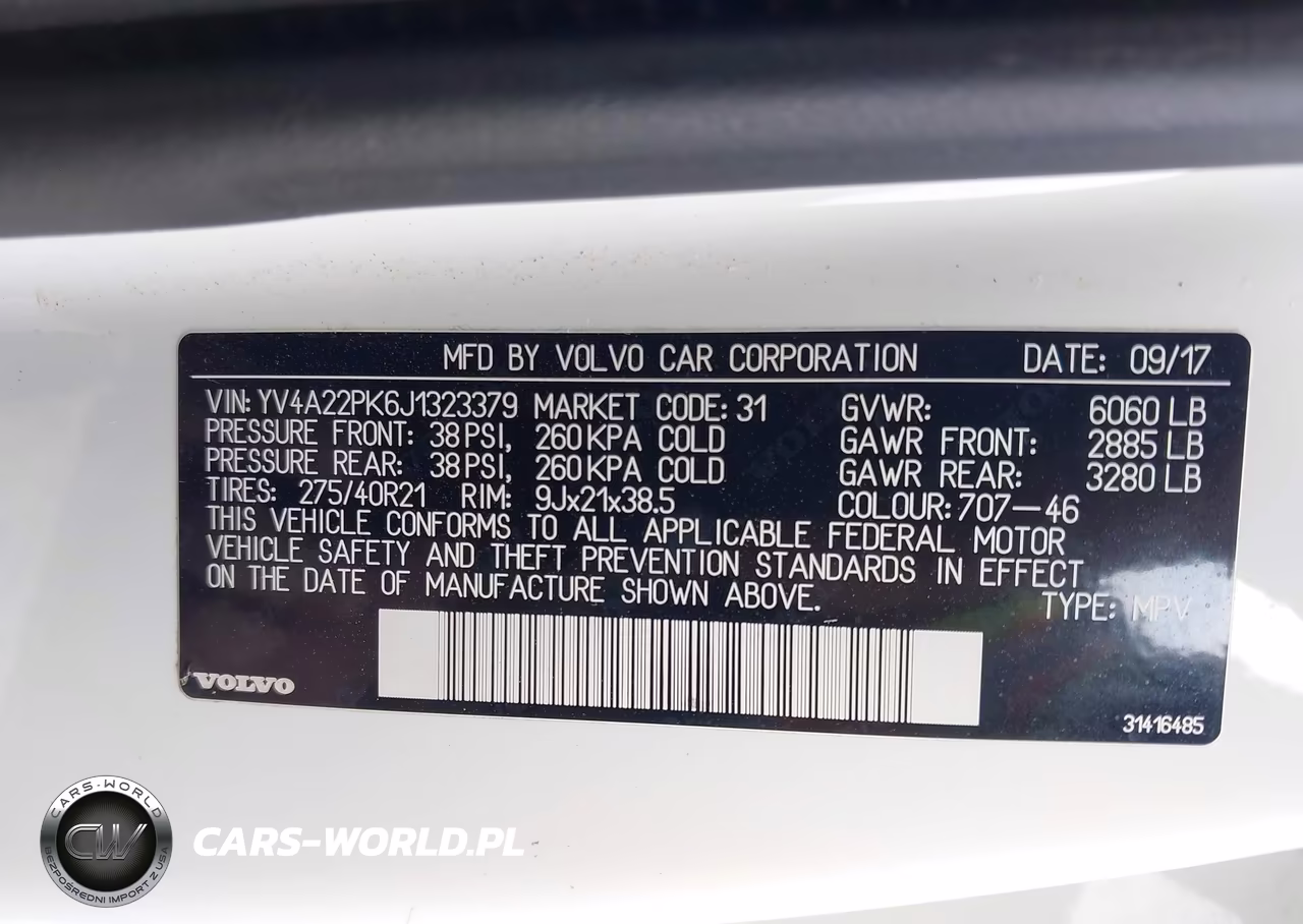 2018 Volvo Xc90 T6 Momentum VIN:YV4A22PK6J1323379 - 9