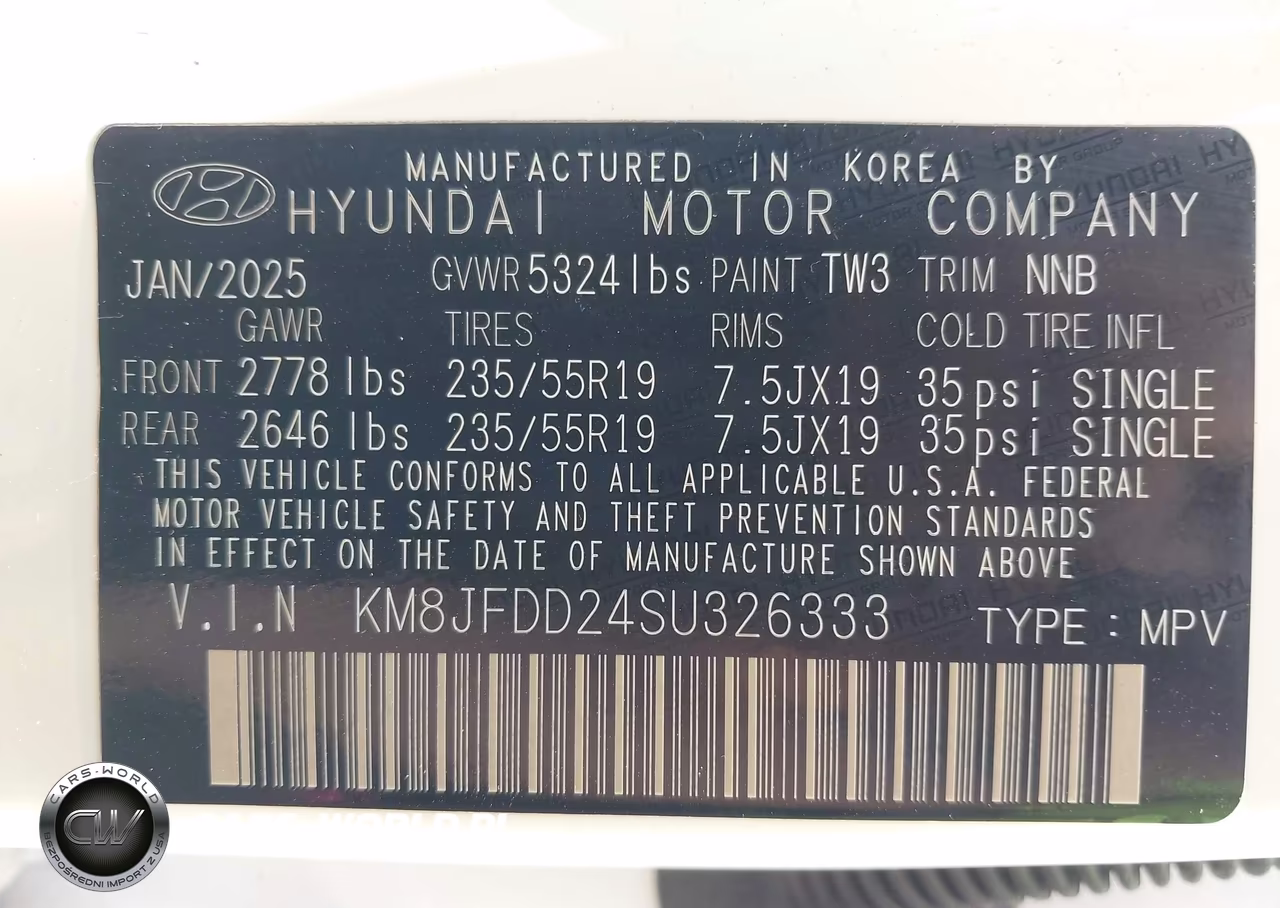 2025 Hyundai Tucson Plug-In Hybrid Limited VIN:KM8JFDD24SU326333 - 9