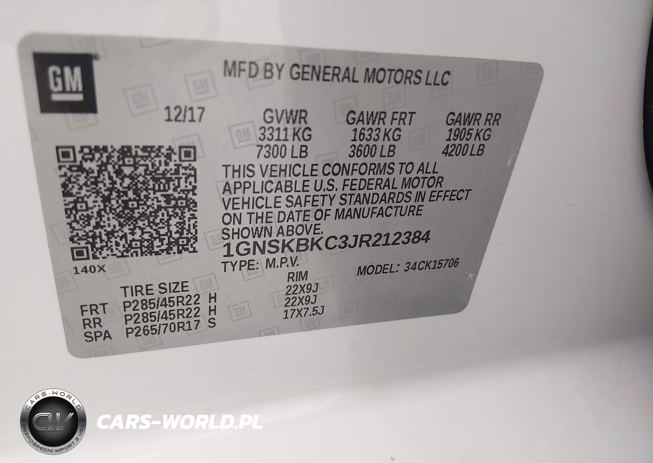 2018 Chevrolet Tahoe Lt VIN:1GNSKBKC3JR212384 - 9