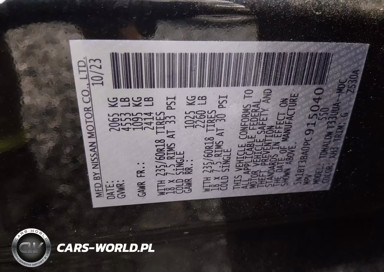 2023 Nissan Rogue Sv Fwd VIN:5N1BT3BA0PC915040 - 9