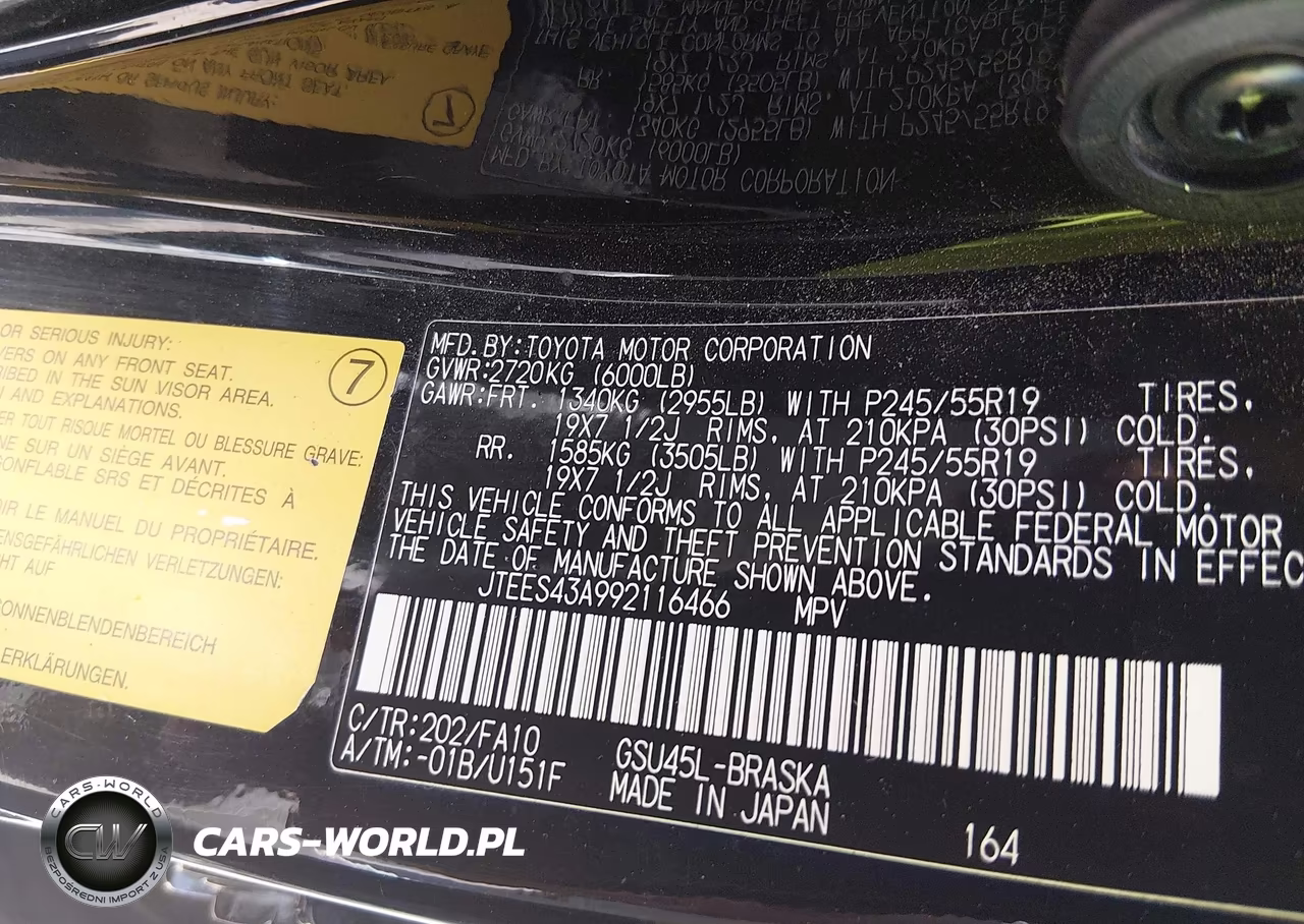 2009 Toyota Highlander Sport VIN:JTEES43A992116466 - 9