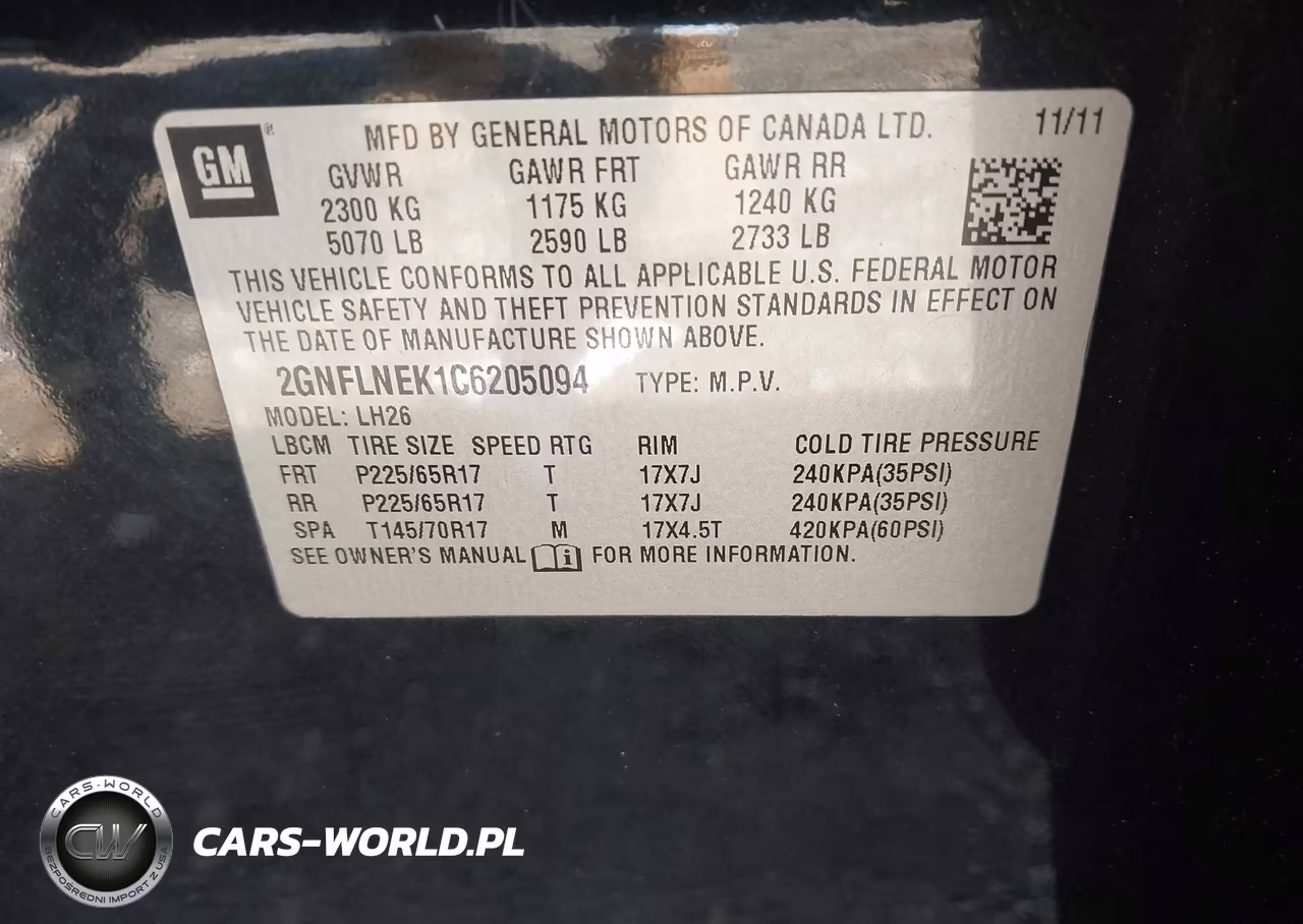 2012 Chevrolet Equinox Lt W-2Lt VIN:2GNFLNEK1C6205094 - 9