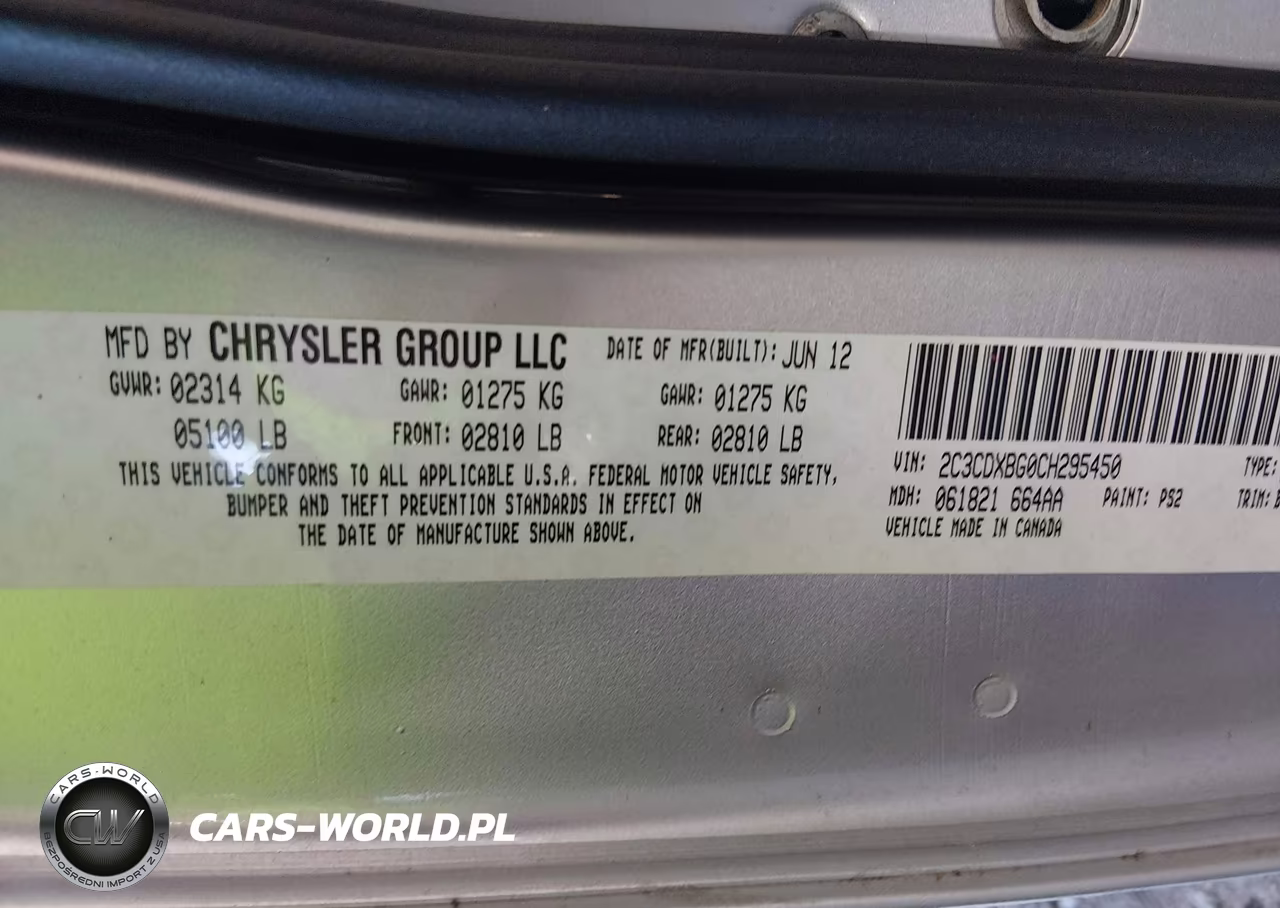 2012 Dodge Charger Se VIN:2C3CDXBG0CH295450 - 9