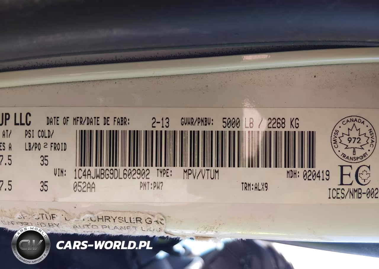 2013 Jeep Wrangler Sahara VIN:1C4AJWBG9DL602902 - 9