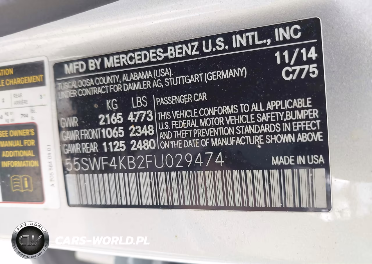 2015 Mercedes-Benz C 300 Luxury 4Matic VIN:55SWF4KB2FU029474 - 9