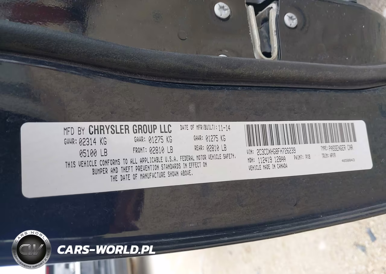 2015 Dodge Charger Sxt VIN:2C3CDXHG8FH726239 - 9