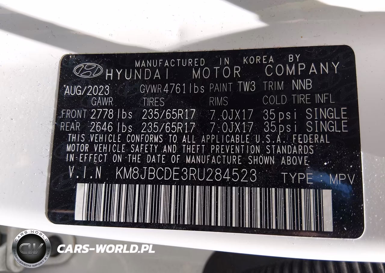 2024 Hyundai Tucson Sel VIN:KM8JBCDE3RU284523 - 9