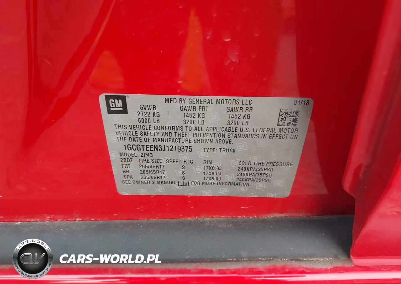 2018 Chevrolet Colorado Zr2 VIN:1GCGTEEN3J1219375 - 9