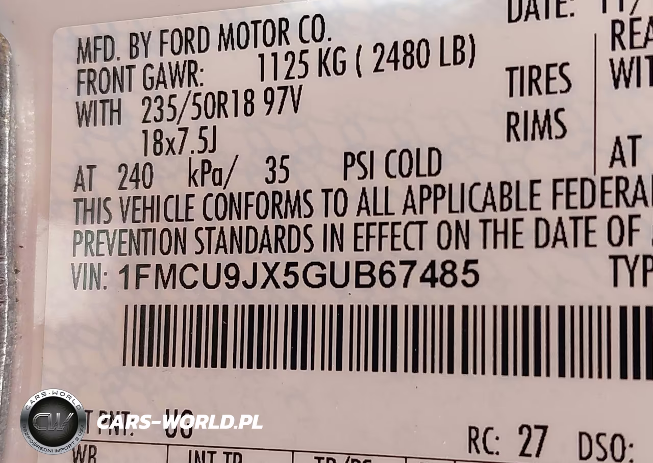 2016 Ford Escape Titanium VIN:1FMCU9JX5GUB67485 - 9