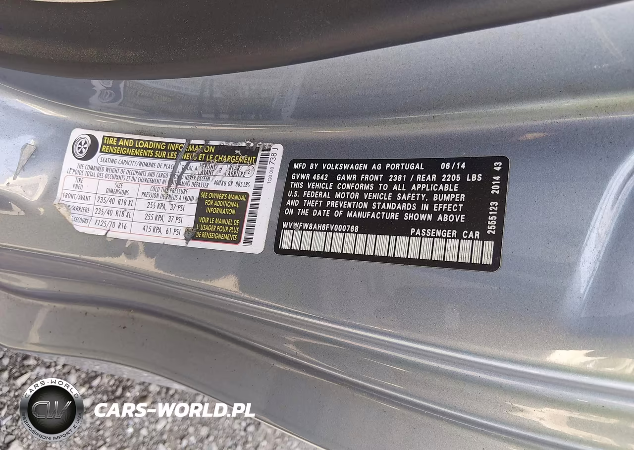2015 Volkswagen Eos Executive Edition VIN:WVWFW8AH6FV000768 - 9
