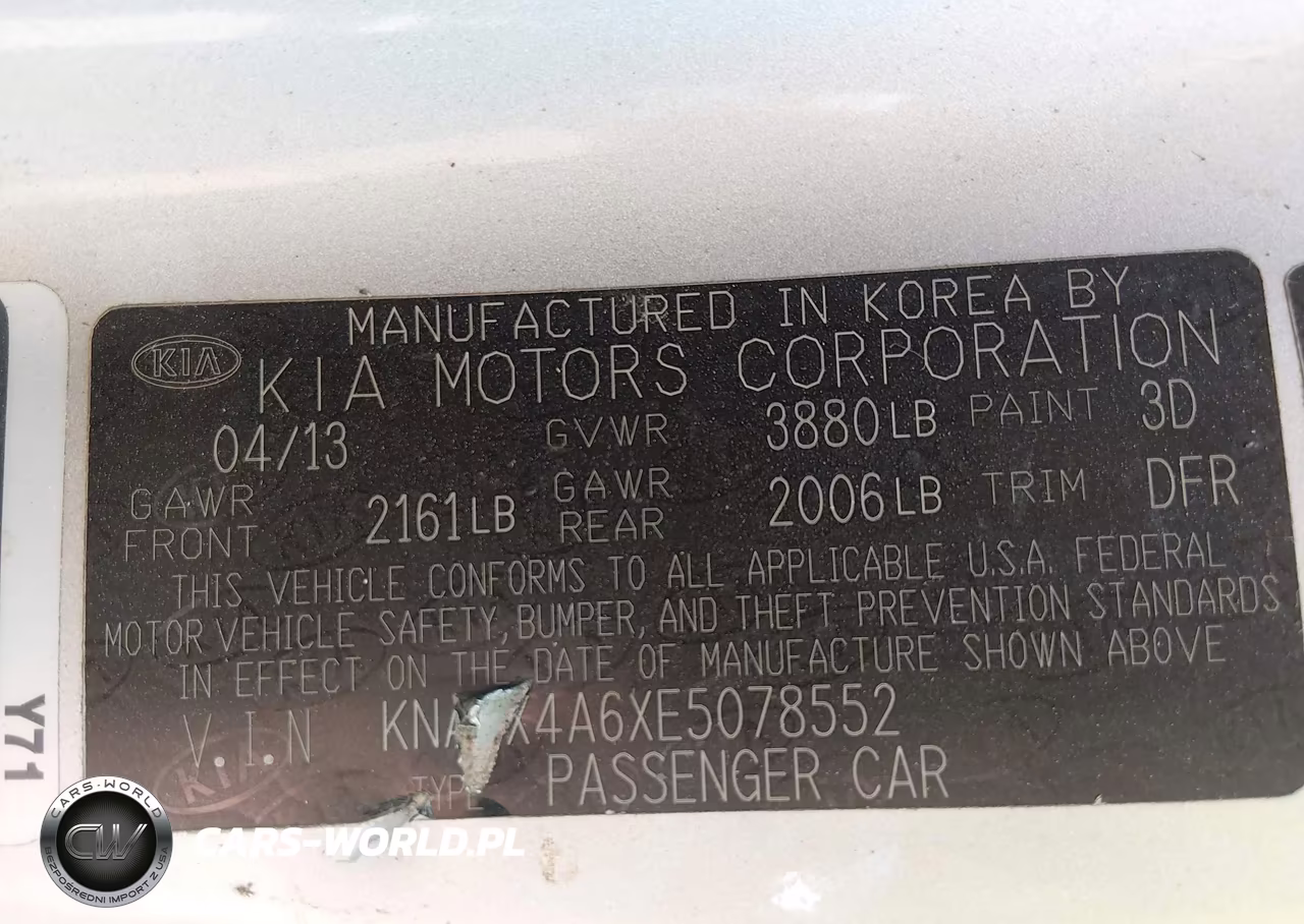 2014 Kia Forte Lx VIN:KNAFX4A6XE5078552 - 9
