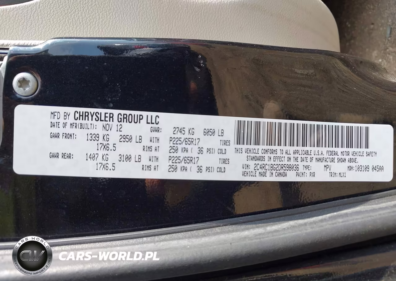 2013 Chrysler Town & Country Touring VIN:2C4RC1BG2DR598036 - 9
