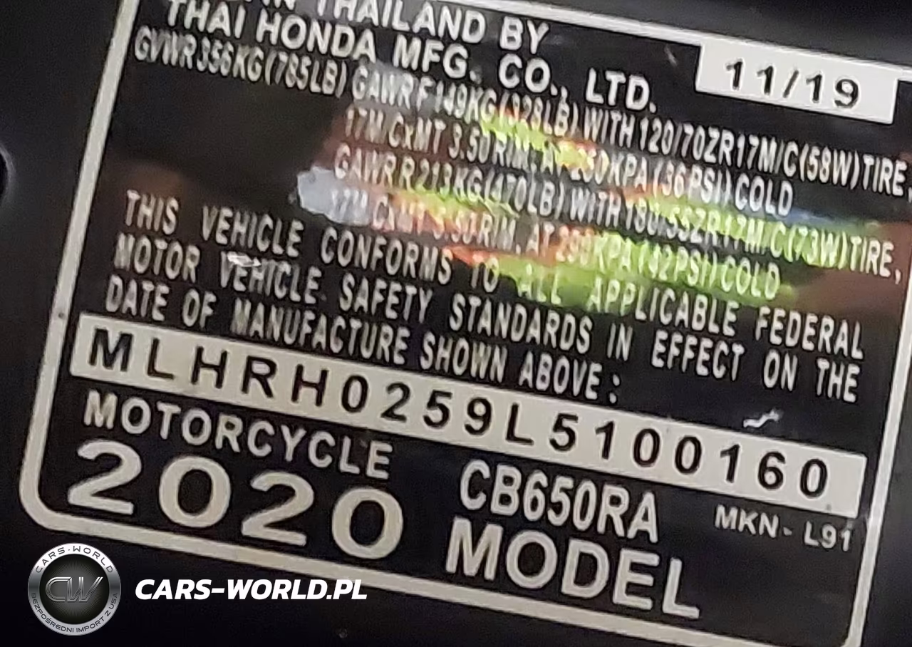 2020 Honda Cb650 Ra VIN:MLHRH0259L5100160 - 10