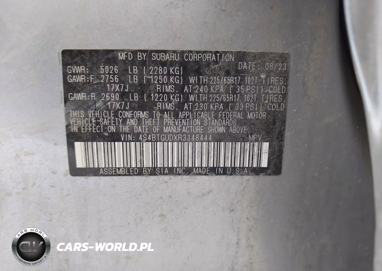 2024 Subaru Outback Wilderness VIN:4S4BTGUDXR3148444 - 9