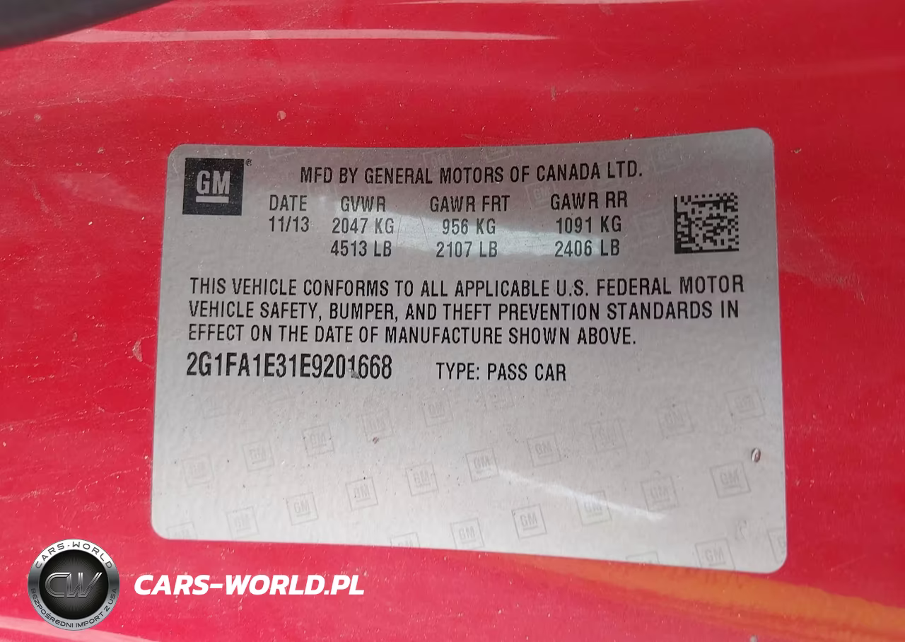 2014 Chevrolet Camaro 2Ls VIN:2G1FA1E31E9201668 - 9