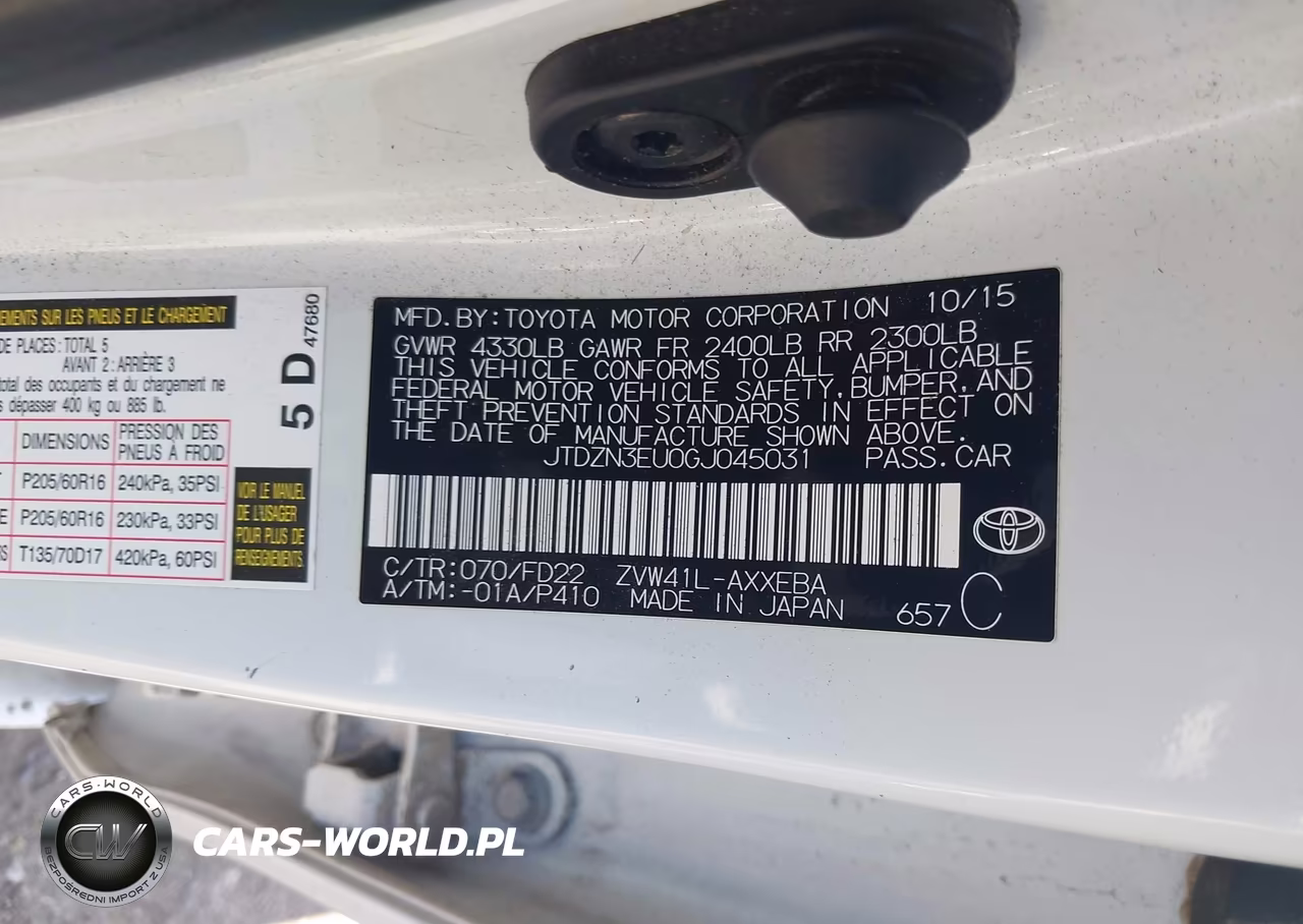 2016 Toyota Prius V Two VIN:JTDZN3EU0GJ045031 - 9