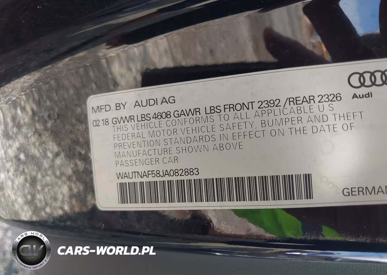 2018 Audi A5 2.0T Premium VIN:WAUTNAF58JA082883 - 9