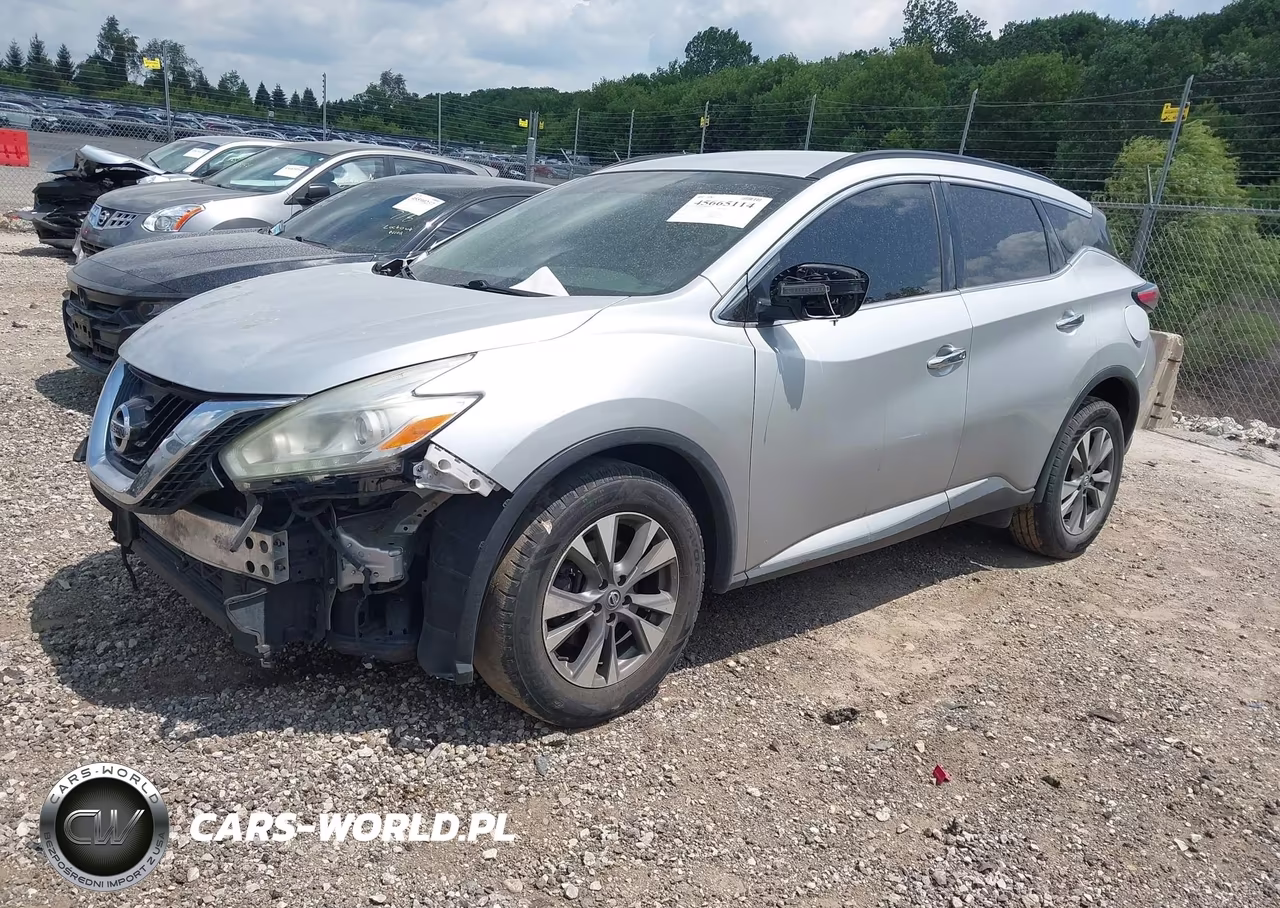 2017 Nissan Murano Sv VIN:5N1AZ2MH7HN118109 - 2