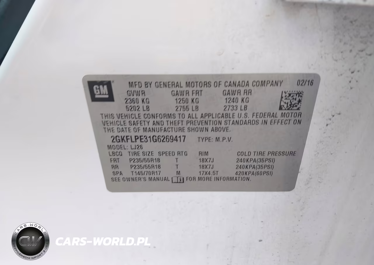 2016 GMC Terrain Slt VIN:2GKFLPE31G6269417 - 9