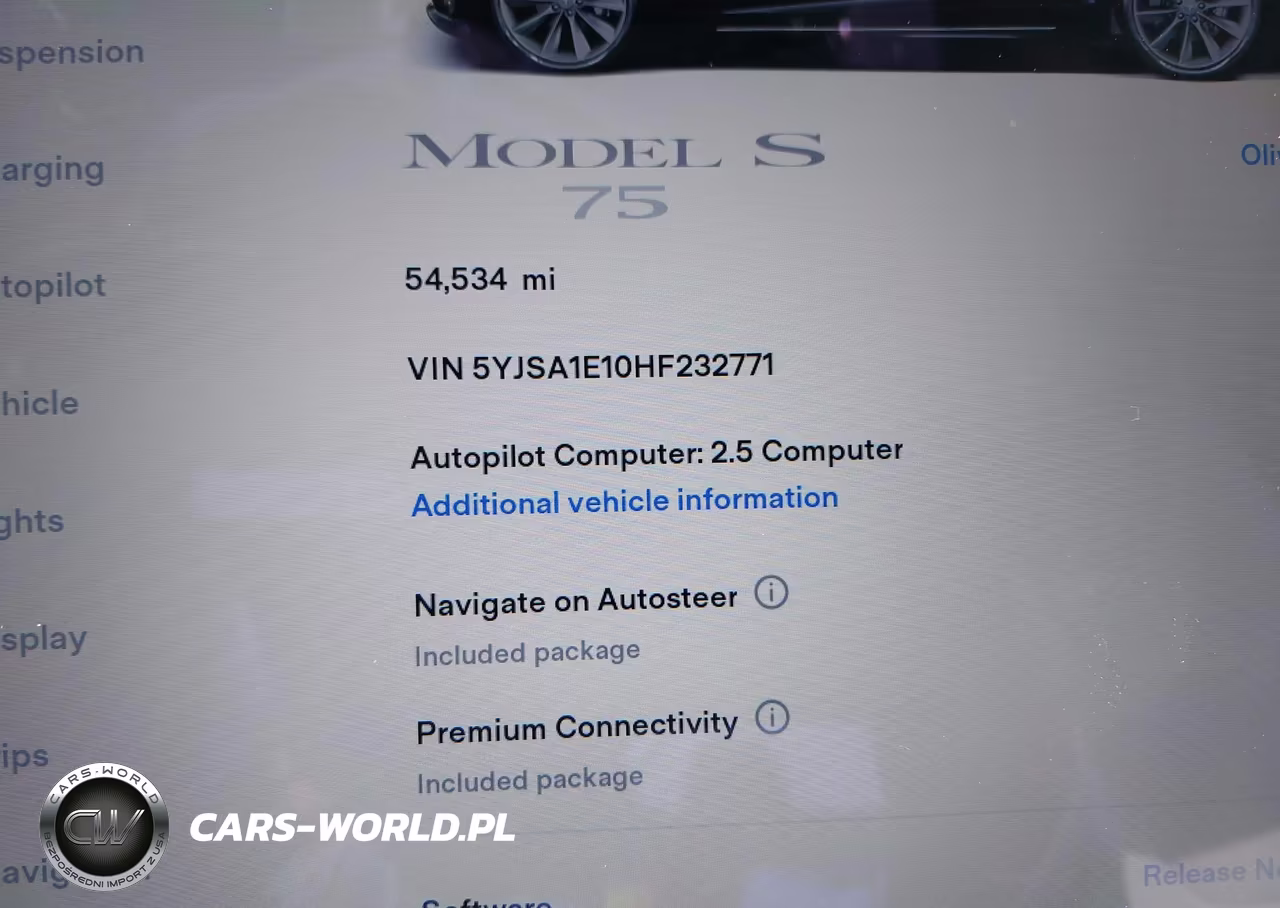 2017 Tesla Model S 60-75 VIN:5YJSA1E10HF232771 - 15