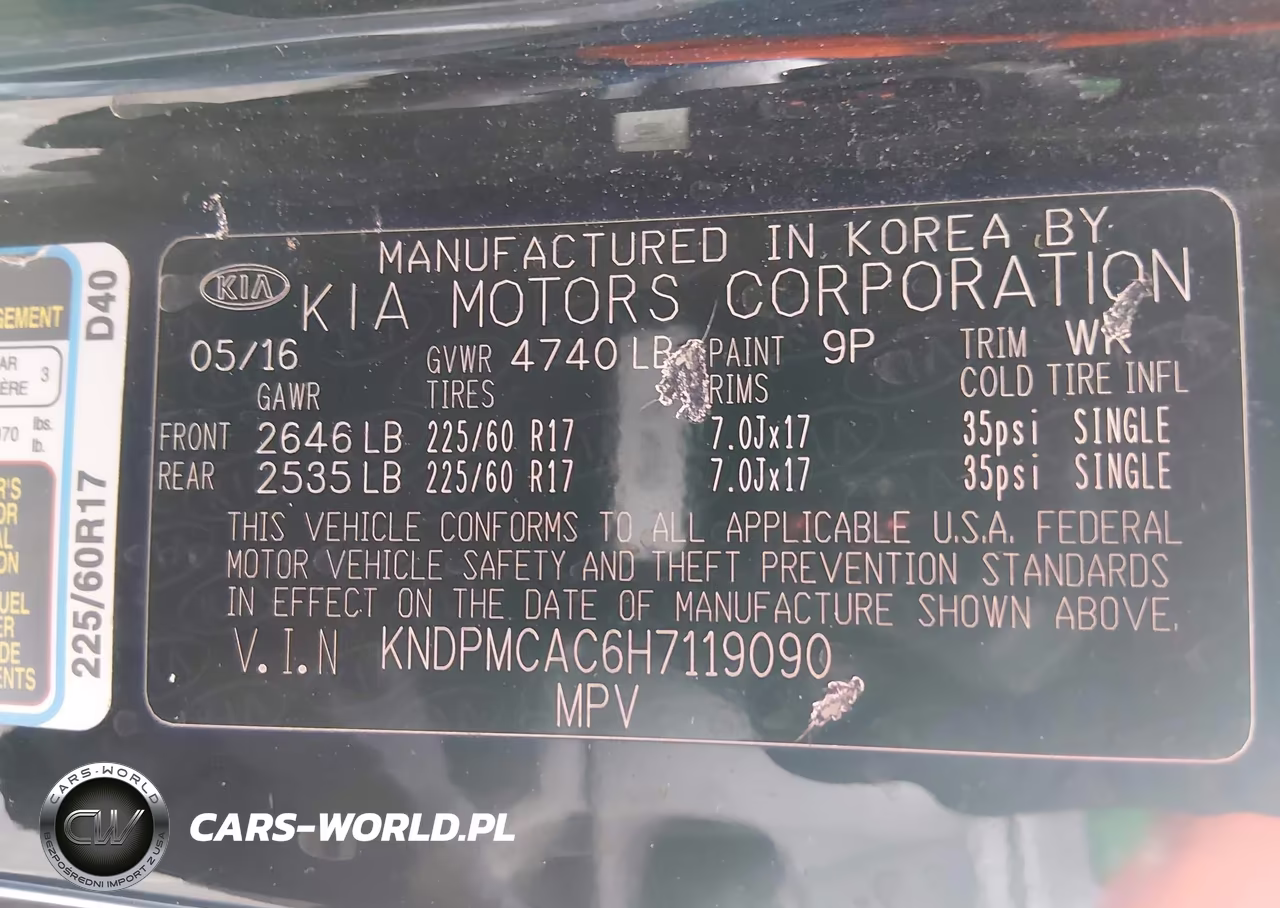 2017 Kia Sportage Lx VIN:KNDPMCAC6H7119090 - 9