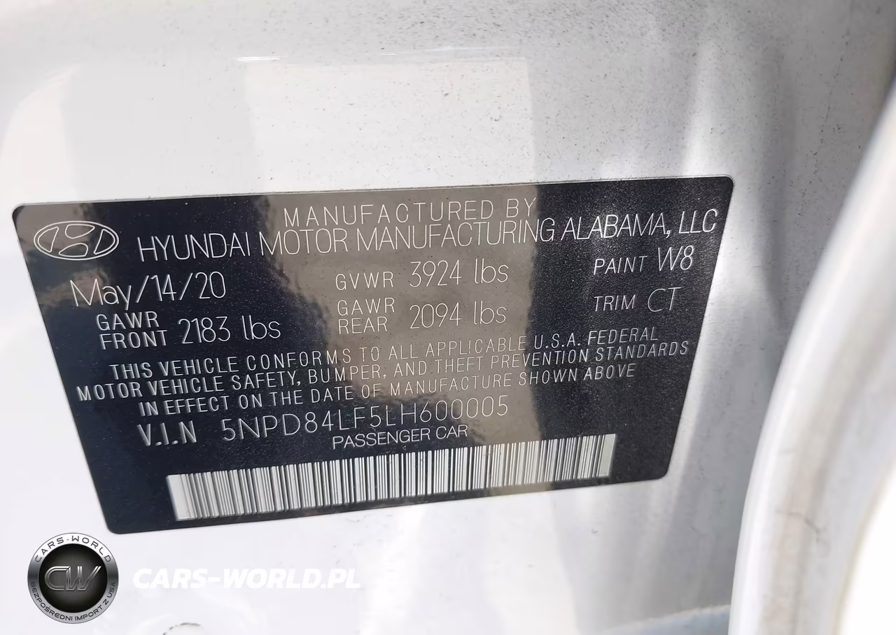 2020 Hyundai Elantra Sel VIN:5NPD84LF5LH600005 - 9