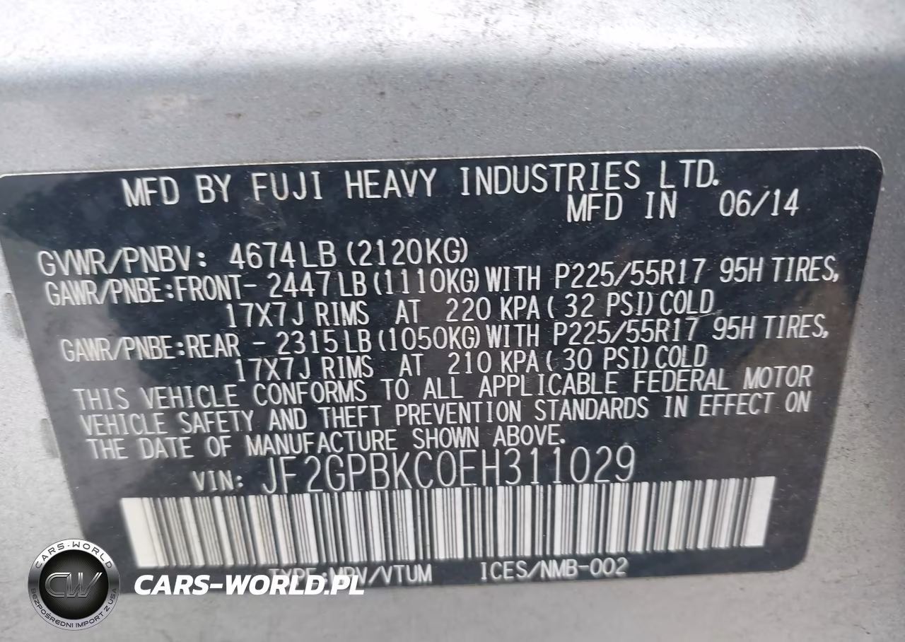 2014 Subaru Xv Crosstrek Hybrid 2.0I Touring VIN:JF2GPBKC0EH311029 - 9