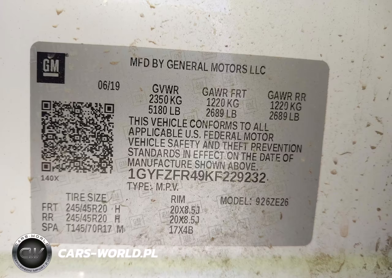 2019 Cadillac Xt4 Sport VIN:1GYFZFR49KF229232 - 9