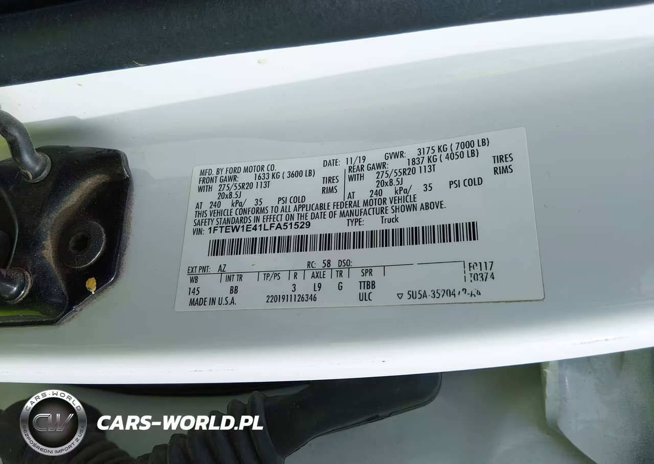 2020 Ford F-150 Platinum VIN:1FTEW1E41LFA51529 - 9