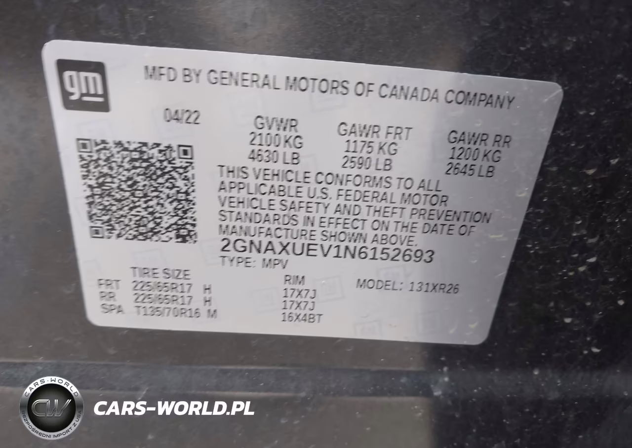 2022 Chevrolet Equinox Awd Lt VIN:2GNAXUEV1N6152693 - 9