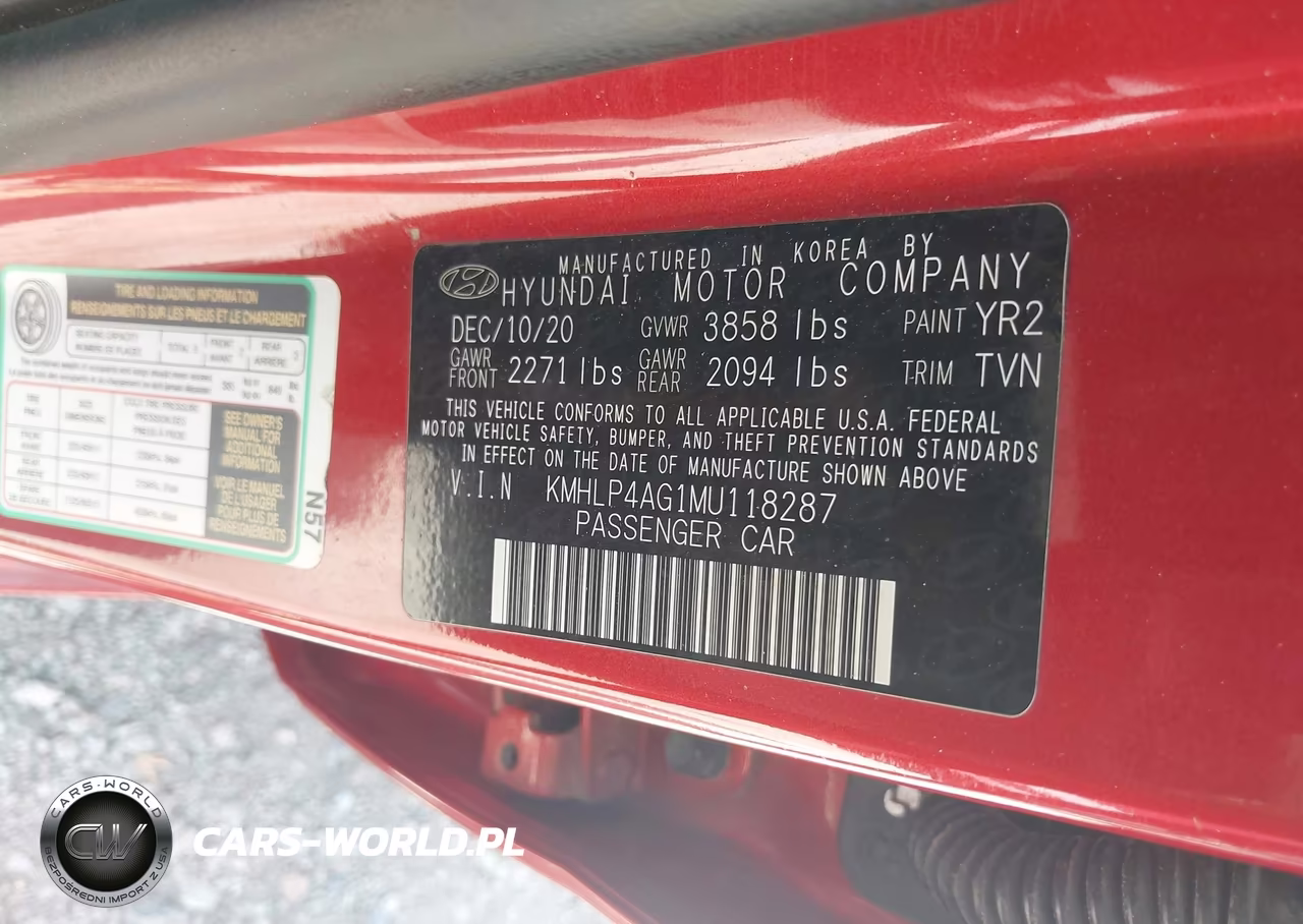 2021 Hyundai Elantra Limited VIN:KMHLP4AG1MU118287 - 9