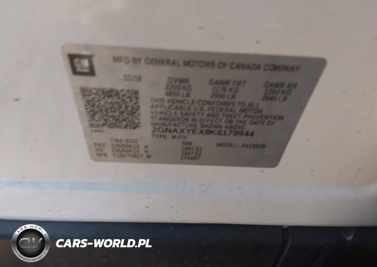 2019 Chevrolet Equinox Premier VIN:2GNAXYEX8K6179944 - 9