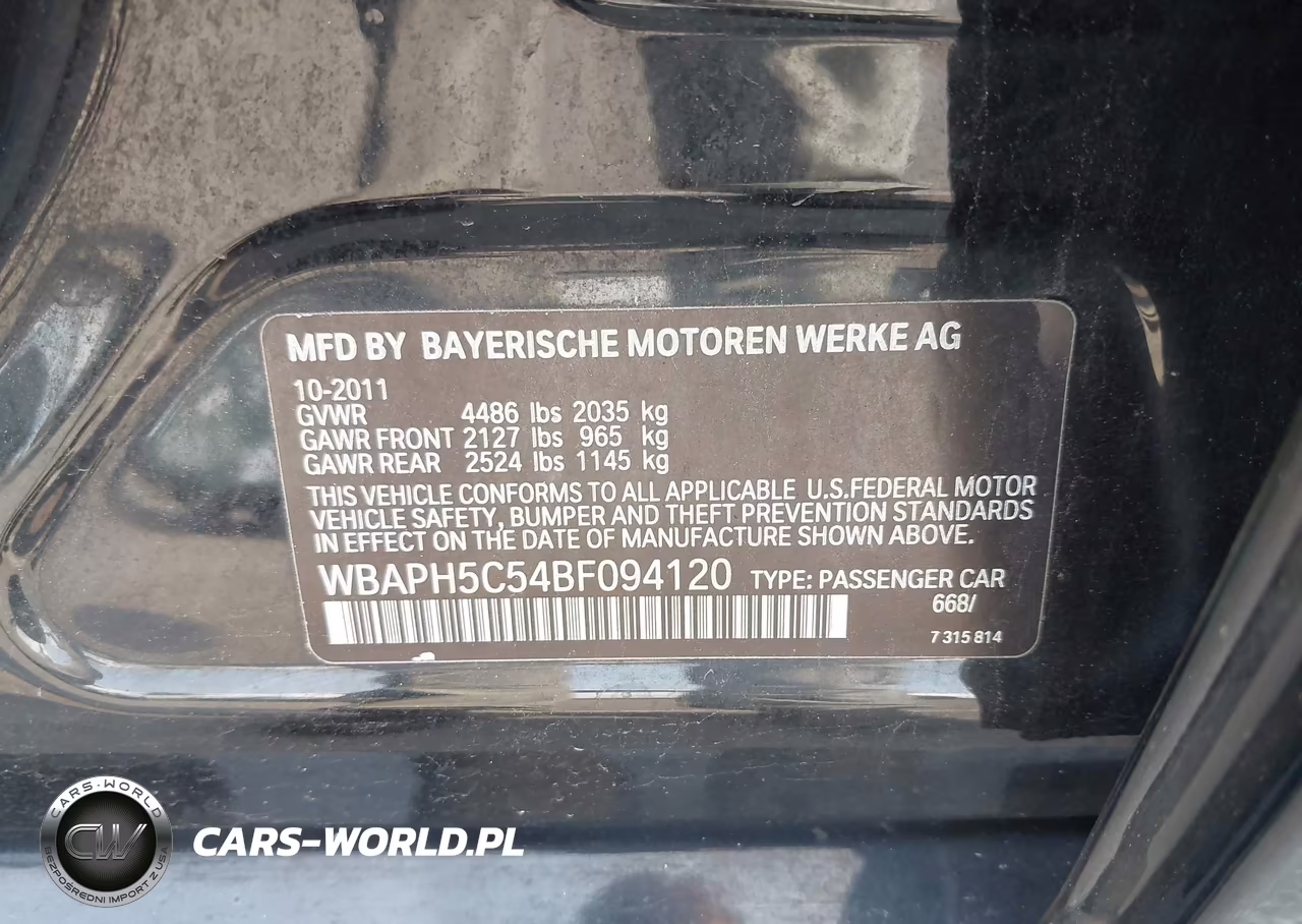 2011 BMW 328I VIN:WBAPH5C54BF094120 - 9