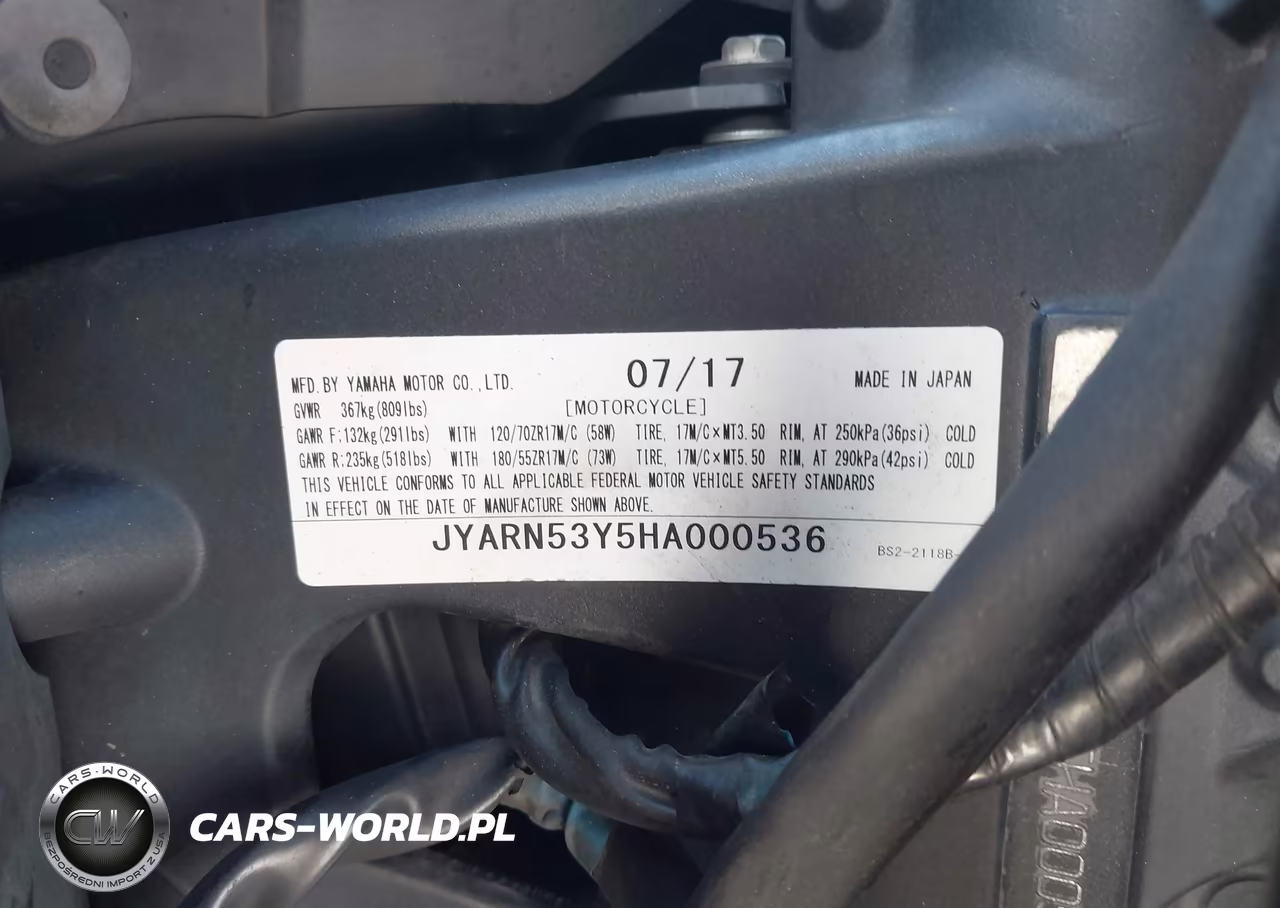 2017 Yamaha Fz09 C VIN:JYARN53Y5HA000536 - 10
