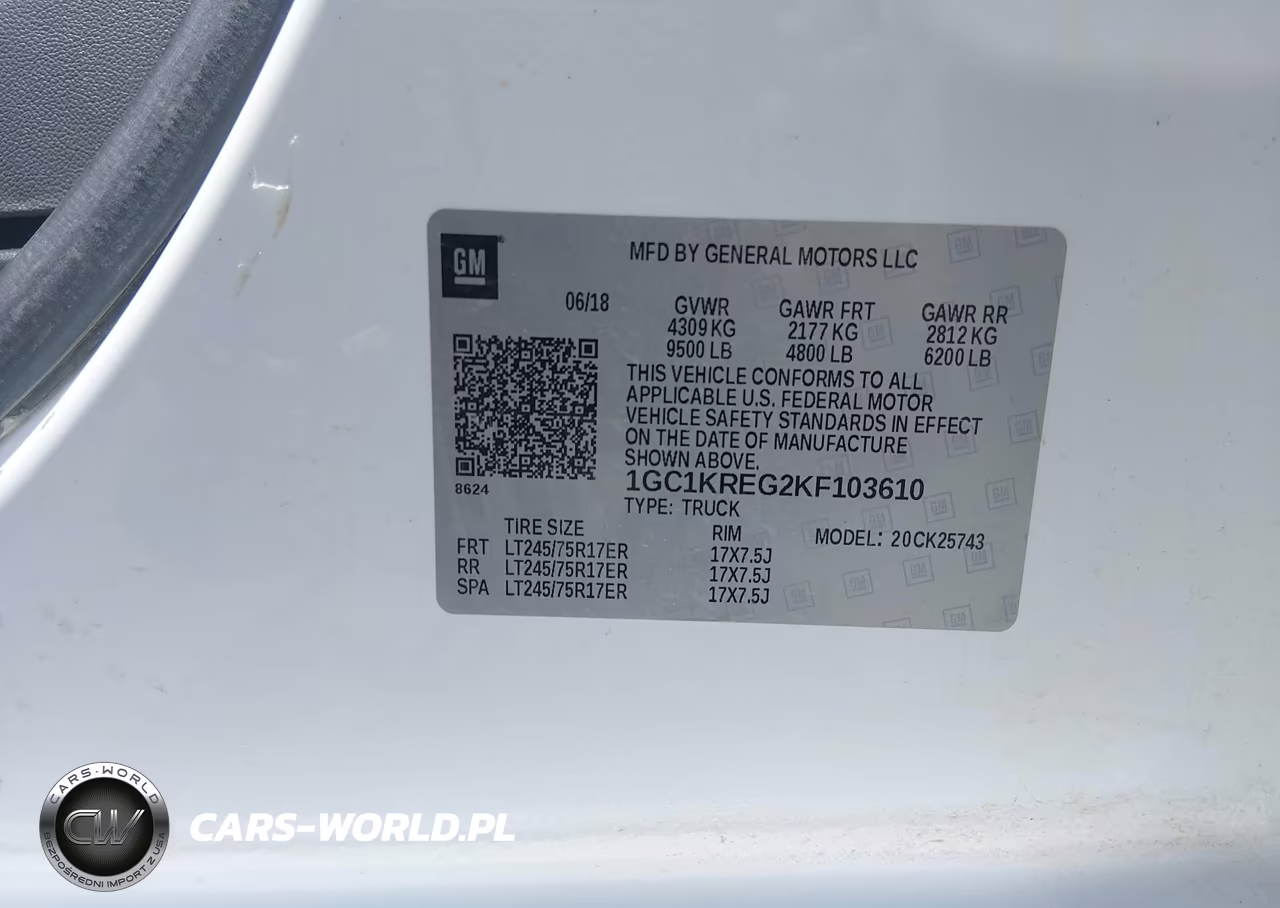 2019 Chevrolet Silverado 2500Hd Wt VIN:1GC1KREG2KF103610 - 9