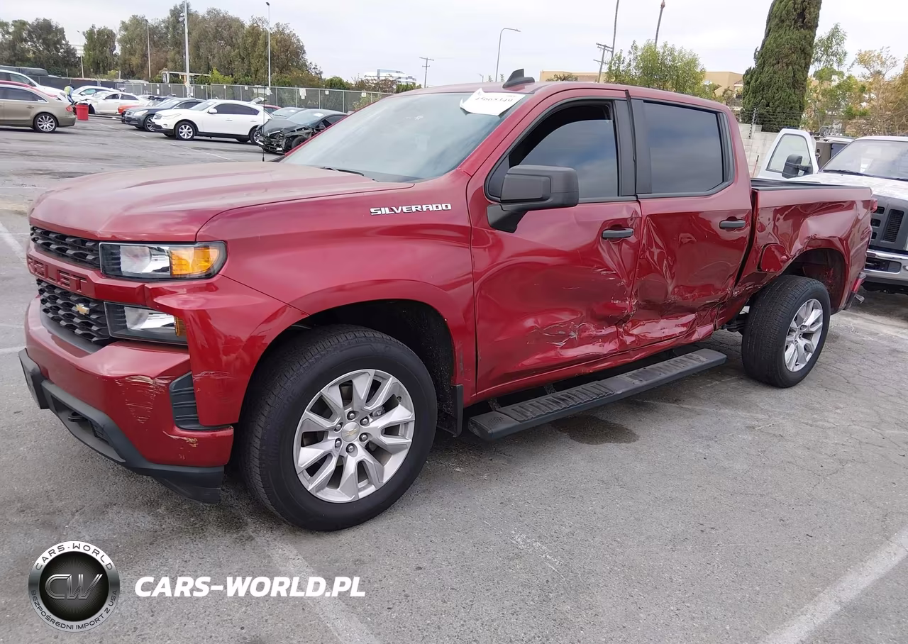 2021 Chevrolet Silverado 1500 2Wd Short Bed Custom VIN:3GCPWBEK3MG290836 - 2